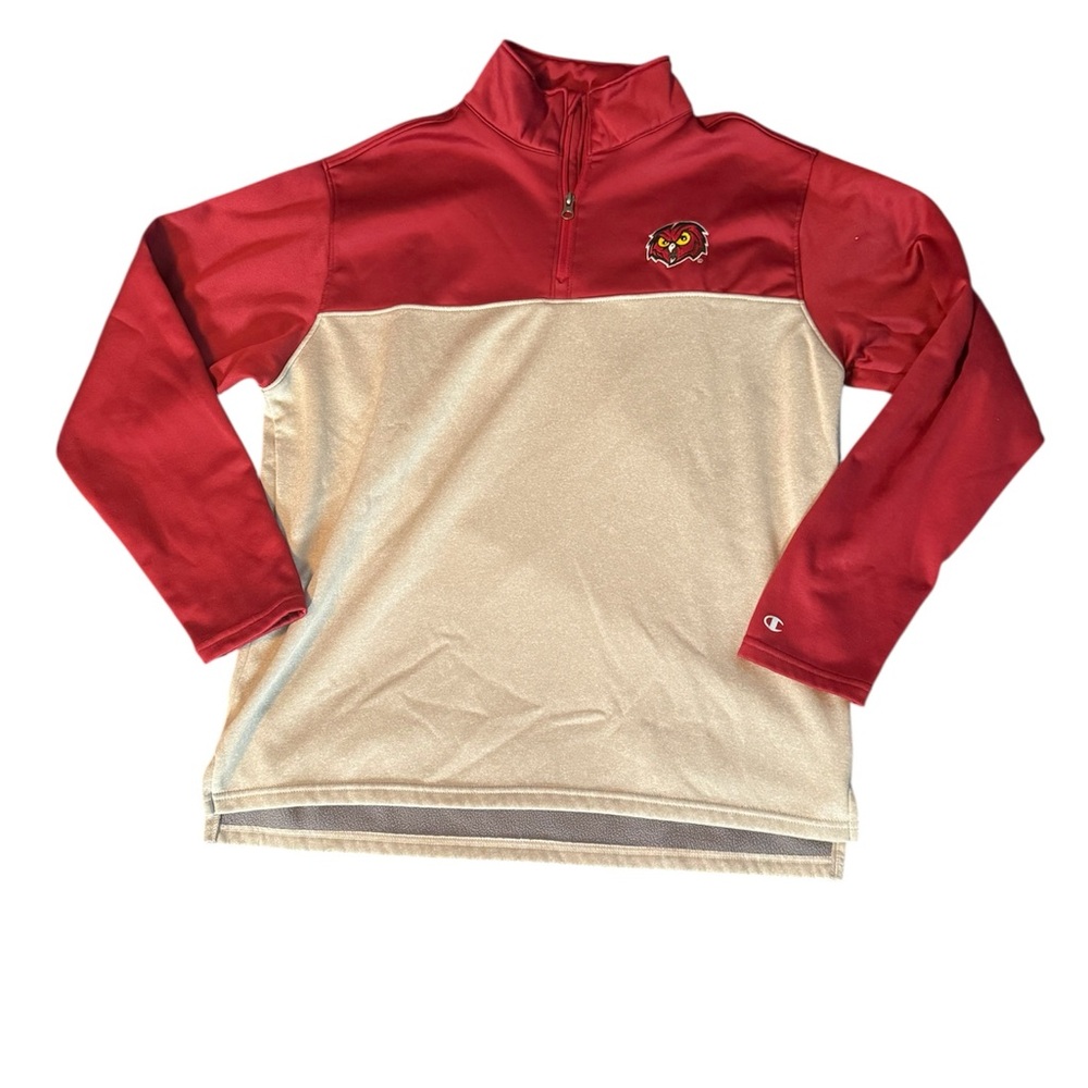 Champion Temple Owls Quarter-zip Size Large - Picture 1 of 4